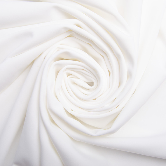 The fabric is matte solid-colored spandex V-2(1002) білий, фото 1