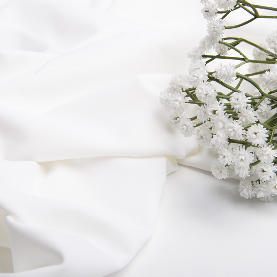 The fabric is matte solid-colored spandex V-2(1002) білий, фото 3