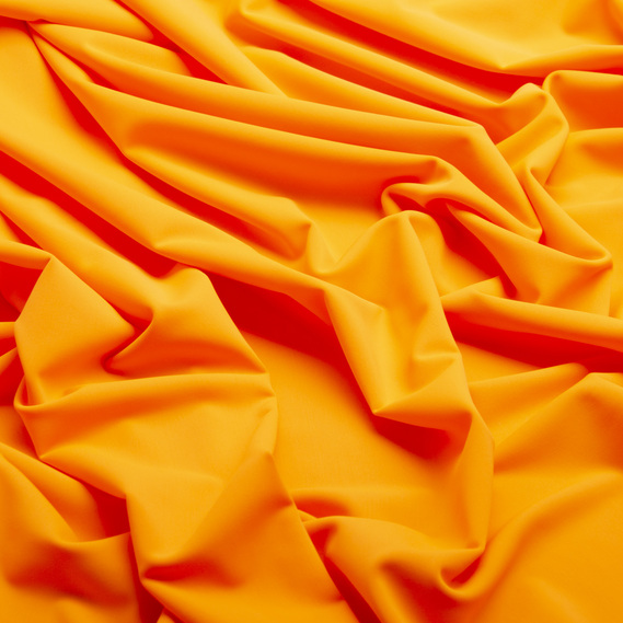 Ткань бифлекс матовый однотонный V-20(1390) неон помаранч, фото 2 Ткань бифлекс матовый однотонный V-20(1390) неон помаранч, фото 2