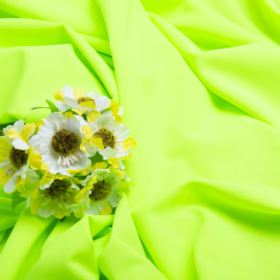 Тканина біфлекс матовий однотонний V-69(1397) неон салат, фото 3