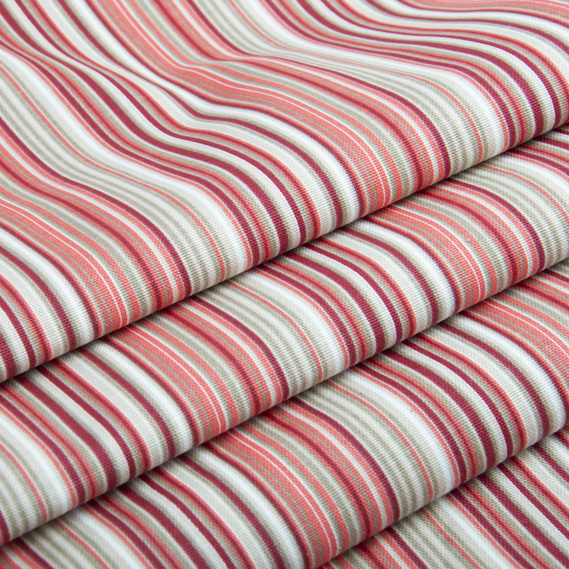 Тканина декоративна Смуги бавовна з водовідштовхувальним просоченням для скатертин, штор, декору V-068 бежева червона бордо, фото 3 Тканина декоративна Смуги бавовна з водовідштовхувальним просоченням для скатертин, штор, декору V-068 бежева червона бордо, фото 3