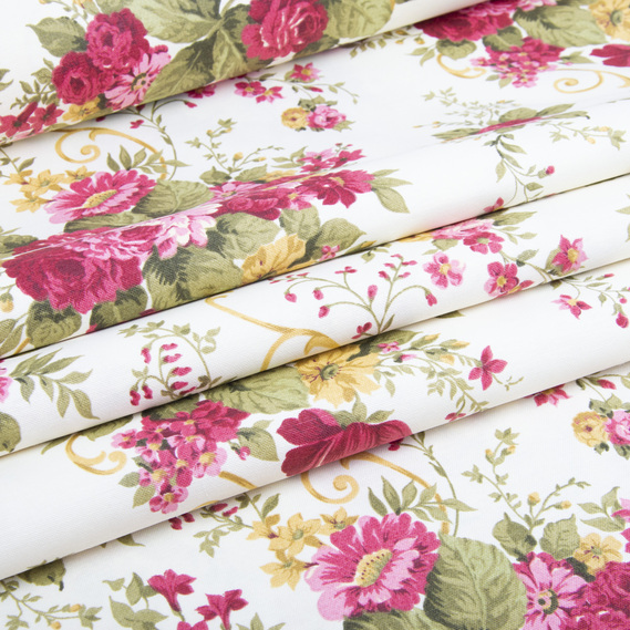 Ткань декоративная Розалій з водоотталкивающей пропиткой V-03 бордо, фото 3