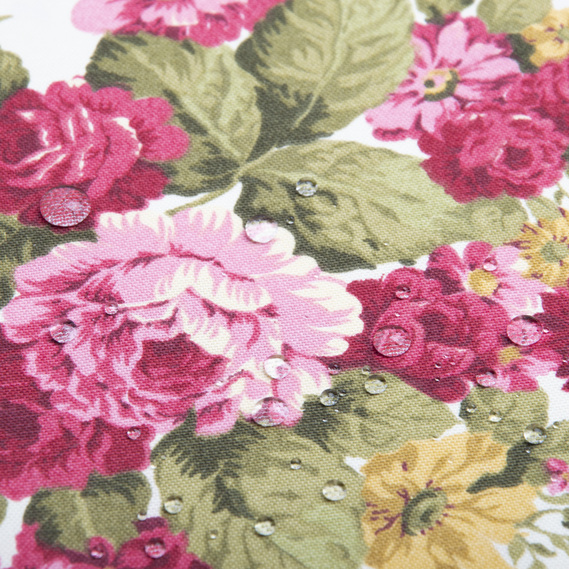 Ткань декоративная Розалій з водоотталкивающей пропиткой V-03 бордо, фото 4