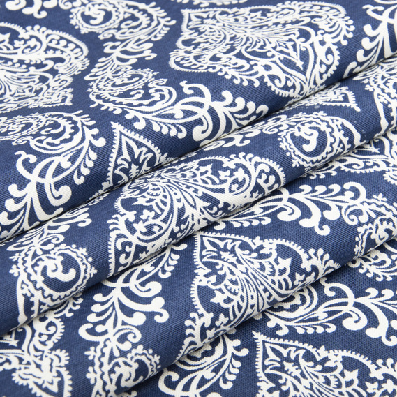 Decorative fabric with water-repellent impregnation V-006 темно синя, фото 3