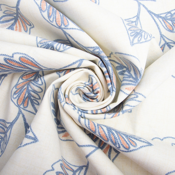 Fabric decorative cotton Premier Гілочка V-003 синя, фото 1