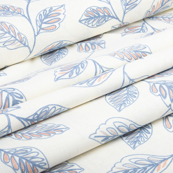 Fabric decorative cotton Premier Гілочка V-003 синя, фото 3