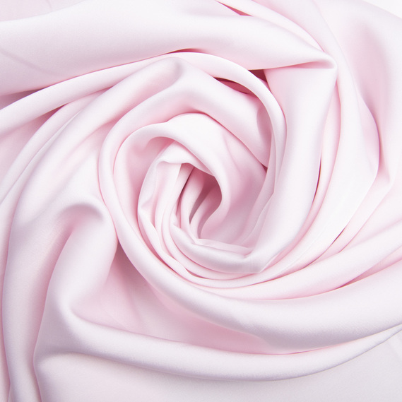 Ткань шелк сатин Armani 145 см 98 гр/м2 для вечерних платьев, блуз, атласная, шелковая рожева пастель, фото 1