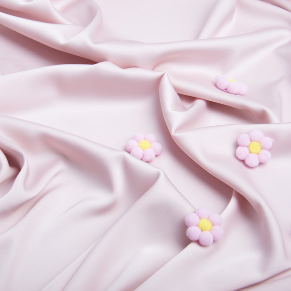 Armani Silk Satin Fabric ніжна пудра, фото 3