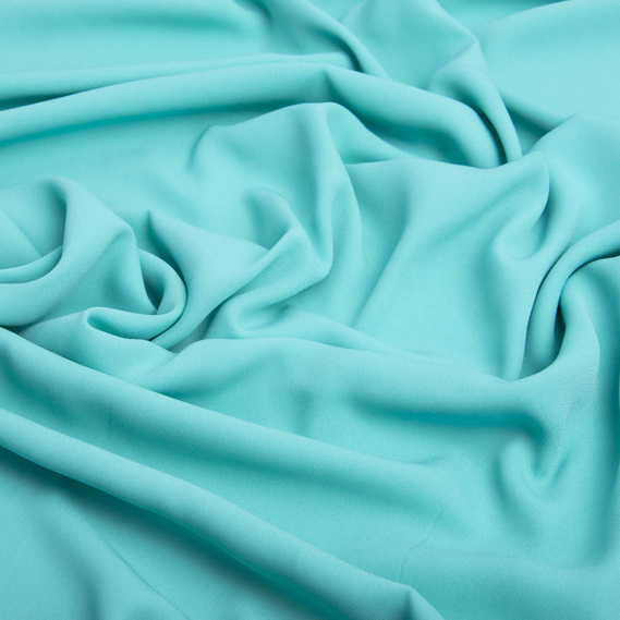 Chiffon crepe fabric 150 cm lightweight, airy, matte, for dresses, skirts, blouses, children’s clothing ментол, фото 2