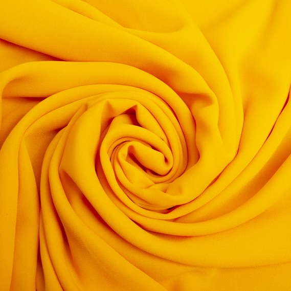 Ткань шифон креп 150 см 140 гр/м2 легкая, воздушная, матовая, для платьев, юбок, блуз, детской одежды жовтий, фото 1 Ткань шифон креп 150 см 140 гр/м2 легкая, воздушная, матовая, для платьев, юбок, блуз, детской одежды жовтий, фото 1