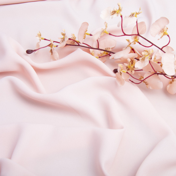 Chiffon crepe fabric 150 cm lightweight, airy, matte, for dresses, skirts, blouses, children’s clothing ніжний персик, фото 3 Chiffon crepe fabric 150 cm lightweight, airy, matte, for dresses, skirts, blouses, children’s clothing ніжний персик, фото 3