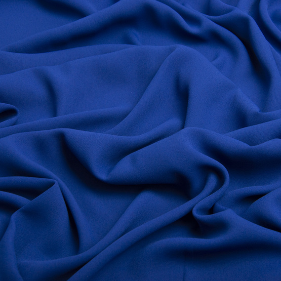 Тканина шифон креп 150 см 140 гр/м2 легка, повітряна, матова, для суконь, спідниць, блузок, дитячого одягу електрик, фото 2