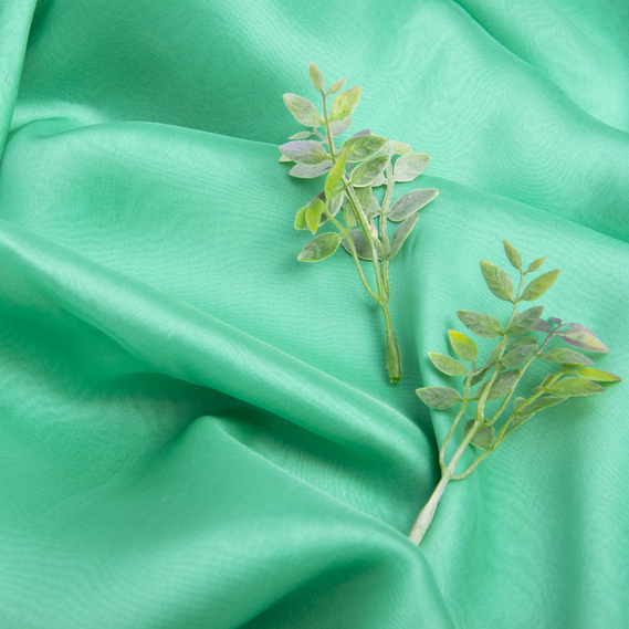 Ткань шифон шелк натуральный м`ята, фото 3