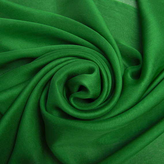 Тканина шифон шовк натуральний трава, фото 1 Тканина шифон шовк натуральний трава, фото 1