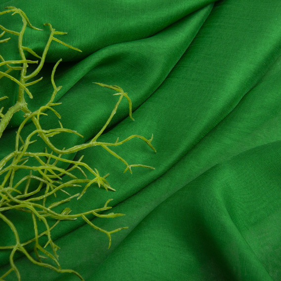 Тканина шифон шовк натуральний трава, фото 3 Тканина шифон шовк натуральний трава, фото 3