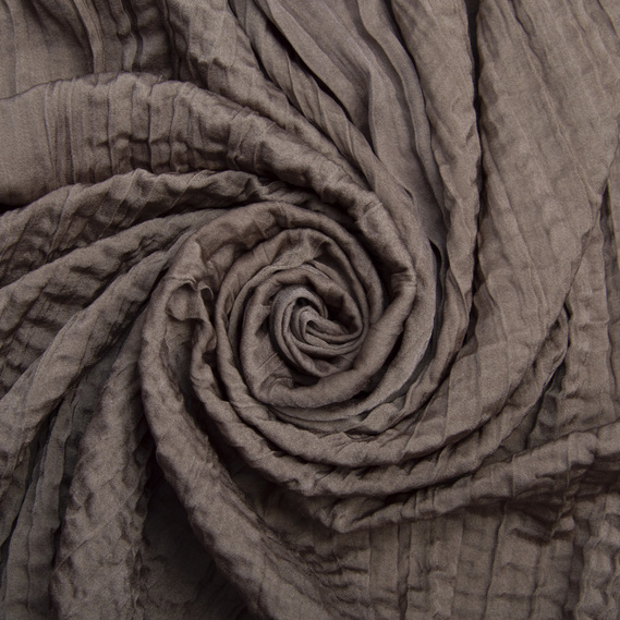 Silk Crepe Georgette Fabric, 108 g/m2, for evening dresses хакі, фото 1