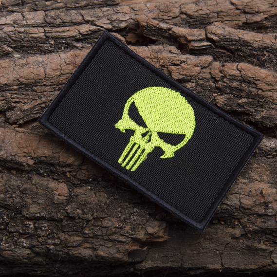 Набір шевронів 2 шт з липучкою PUNISHER Череп Каратель зелений, вишитий патч 5х8 см, фото 8 Набір шевронів 2 шт з липучкою PUNISHER Череп Каратель зелений, вишитий патч 5х8 см, фото 8