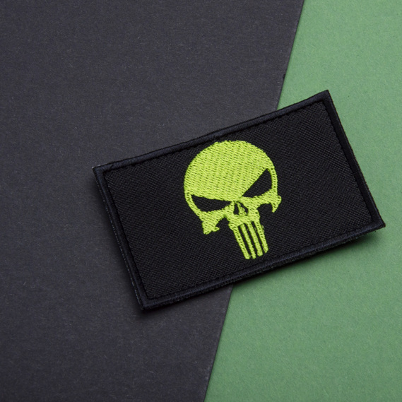 Набір шевронів 2 шт з липучкою PUNISHER Череп Каратель зелений, вишитий патч 5х8 см, фото 9 Набір шевронів 2 шт з липучкою PUNISHER Череп Каратель зелений, вишитий патч 5х8 см, фото 9