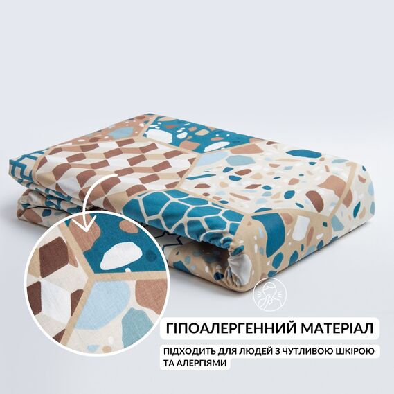 Пододеяльник 200х220 см хлопок натуральный TM IDEIA ранфорс в упаковке абстракція, фото 4