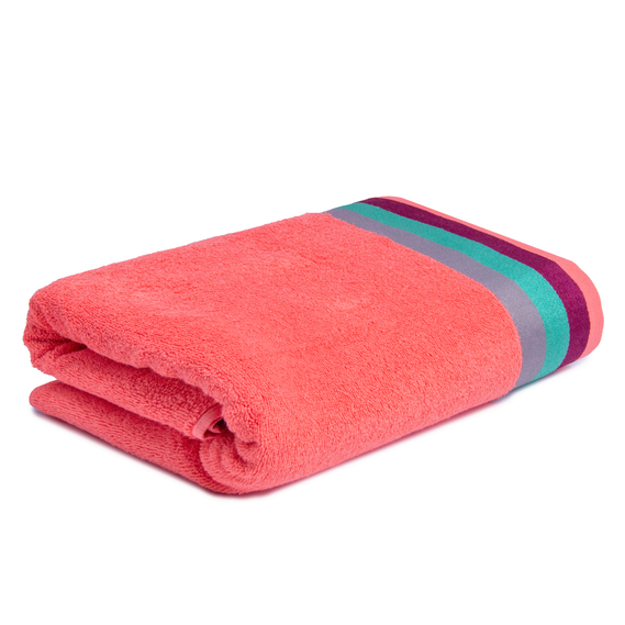 Terry towel 70х135 cm 380 g/m2 корал, фото 1