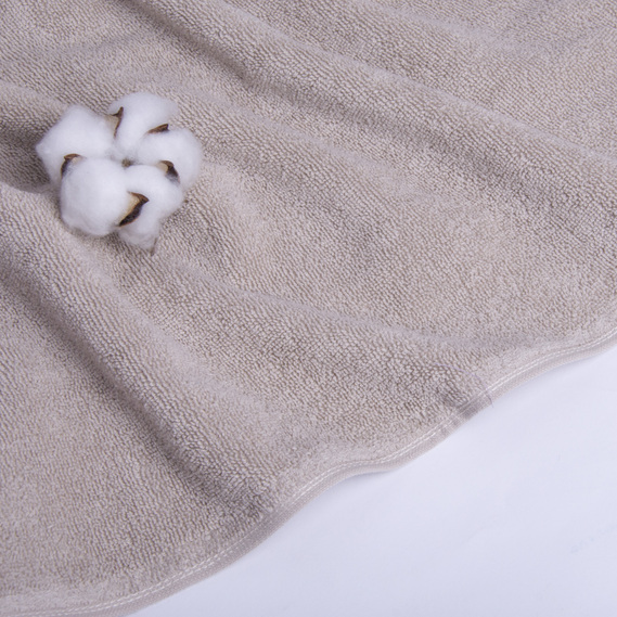 Полотенце махровое 70х140 см Ідеал пл 450 грм/м2 беж, фото 3