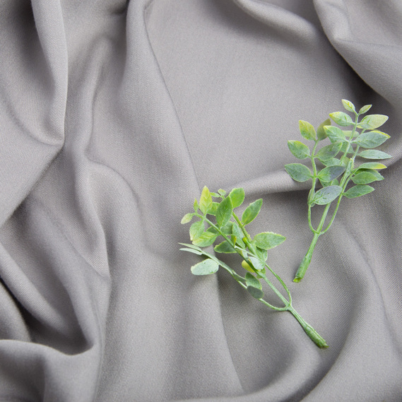 Ткань плательная штапель твил сірий, фото 3