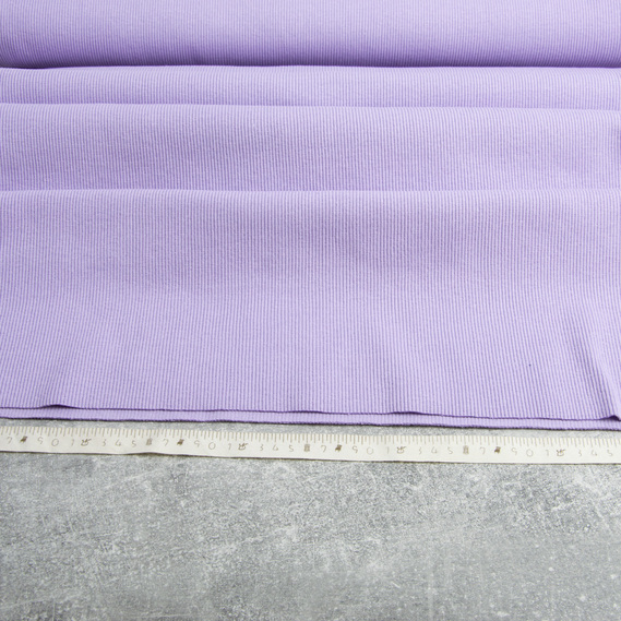 Ткань трикотажное полотно Кашкорсе 300 г/м2 світлий бузок, фото 4