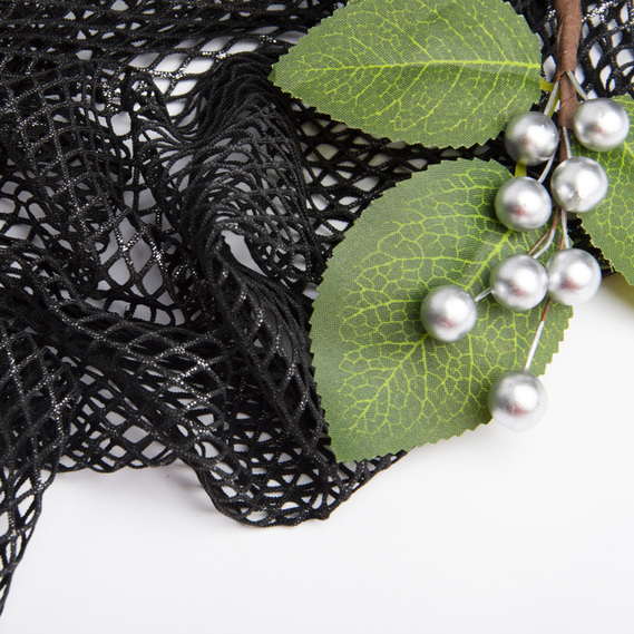 Тканина сітка Сільвер чорна, фото 3