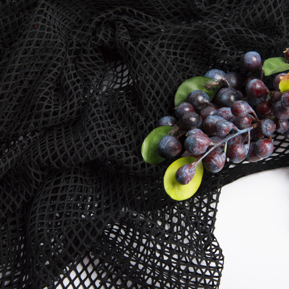 Тканина сітка Ельвіна чорна, фото 3 Тканина сітка Ельвіна чорна, фото 3