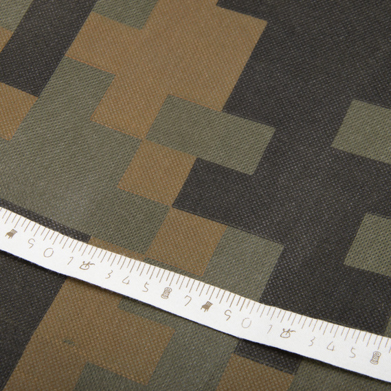 Тканина спанбонд флізелін, неткане полотно 70 г/м2, шир 160 см олива піксель, фото 3