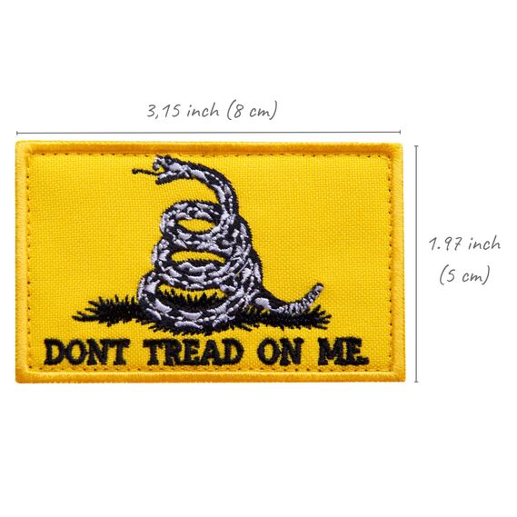 2-Piece "Don`t Tread On Me" Patch Set, Velcro Patch, Snake Patch, Morale Patch, фото 6 2-Piece "Don`t Tread On Me" Patch Set, Velcro Patch, Snake Patch, Morale Patch, фото 6