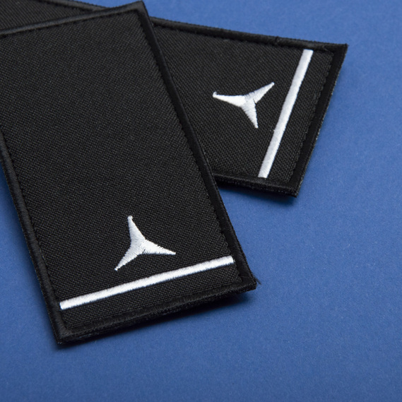 Chevron patch with Velcro, epaulet rank DSNS Senior Sergeant, embroidered patch 5x10 cm, фото 3 Chevron patch with Velcro, epaulet rank DSNS Senior Sergeant, embroidered patch 5x10 cm, фото 3