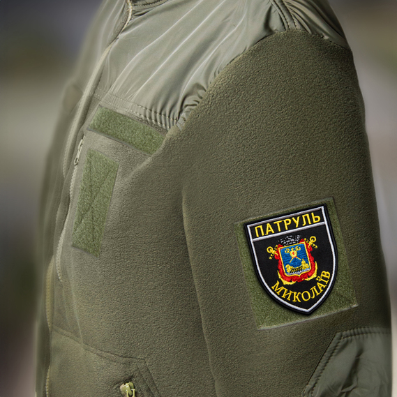 Шеврон нашивка на липучке Патруль Николаев 7,5х9 см, вышитый патч , фото 3