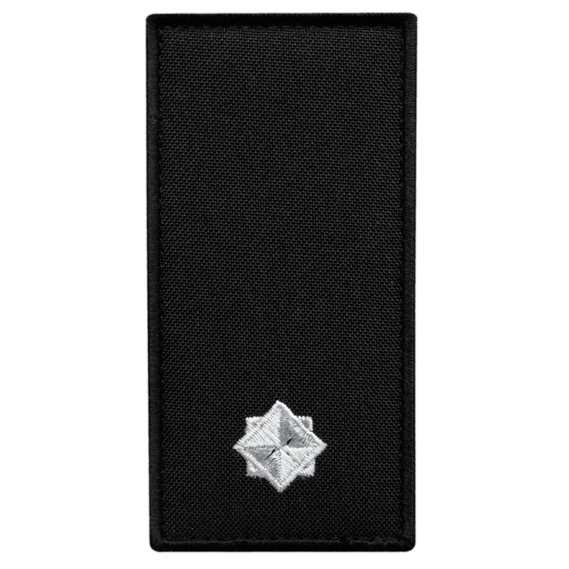 Chevron patch with Velcro, epaulet rank DSNS Junior Lieutenant, embroidered patch 5x10 cm, фото 1 Chevron patch with Velcro, epaulet rank DSNS Junior Lieutenant, embroidered patch 5x10 cm, фото 1