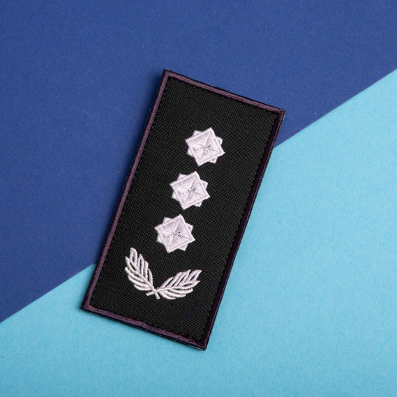 Chevron patch with Velcro, epaulet of the DSNS rank Colonel, embroidered patch 5x10 cm, фото 2 Chevron patch with Velcro, epaulet of the DSNS rank Colonel, embroidered patch 5x10 cm, фото 2