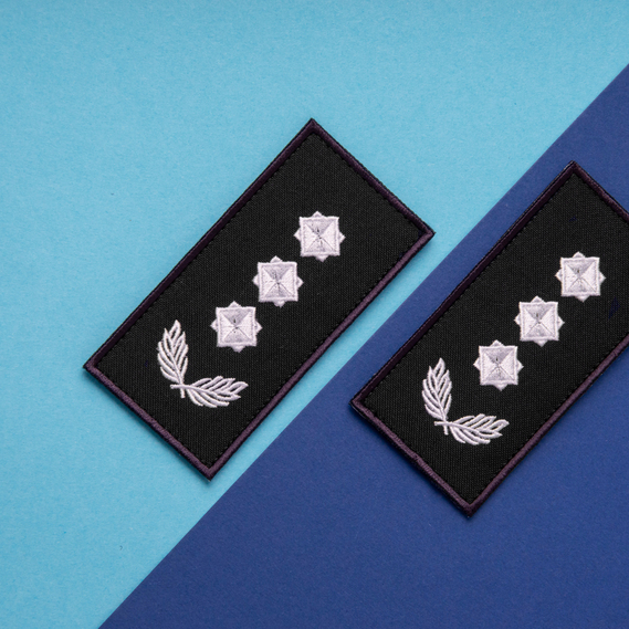 Chevron patch with Velcro, epaulet of the DSNS rank Colonel, embroidered patch 5x10 cm, фото 4 Chevron patch with Velcro, epaulet of the DSNS rank Colonel, embroidered patch 5x10 cm, фото 4