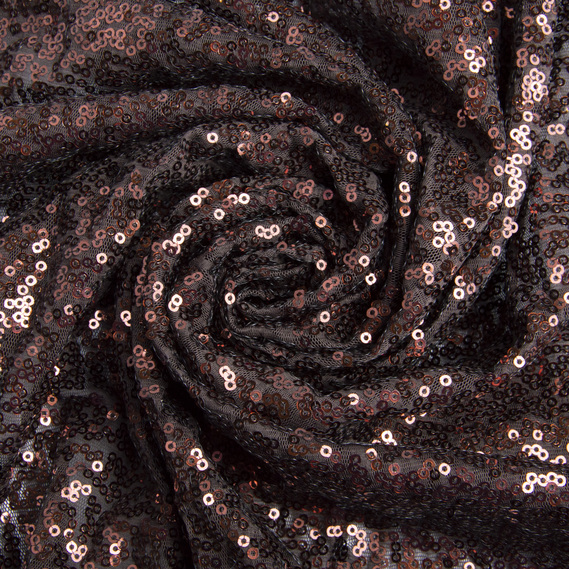 Ткань сетка с пайетками шоколад, фото 1 Ткань сетка с пайетками шоколад, фото 1