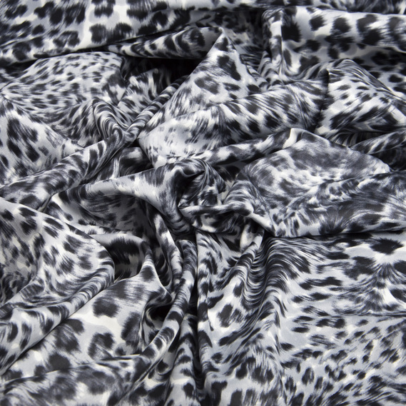 Тканина сатин набивний V-ET30284/06 саванна сірий, фото 2