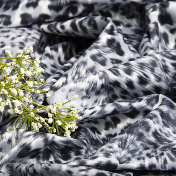 Тканина сатин набивний V-ET30284/06 саванна сірий, фото 3