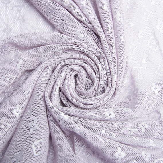 Mesh LV Stretch Fabric бузкова пастель, фото 1