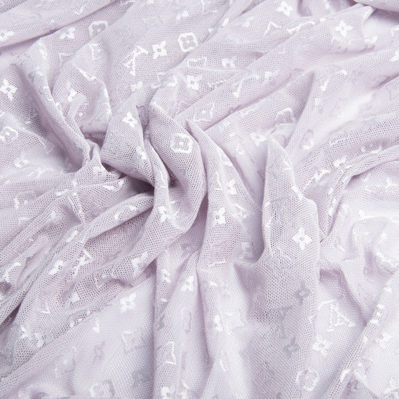 Mesh LV Stretch Fabric бузкова пастель, фото 2