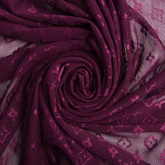 Тканина Сітка LV стрейч слива, фото 1