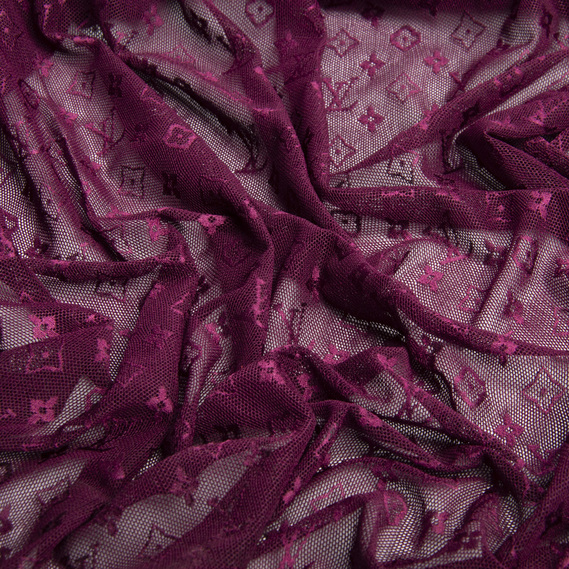 Тканина Сітка LV стрейч слива, фото 2