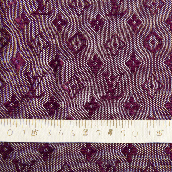 Тканина Сітка LV стрейч слива, фото 4