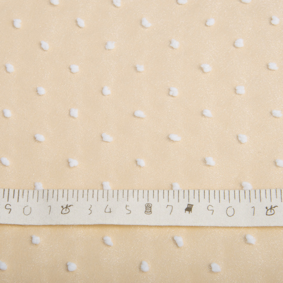 Solid Dobby Organza Fabric молоко, фото 3