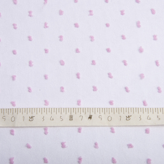 Тканина органза Dobby однотонна рожева, фото 4