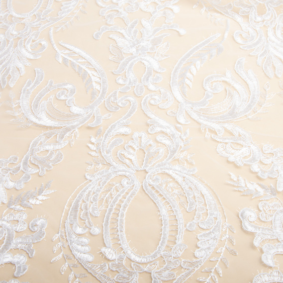 Fabric mesh embroidery Josephine glitter молоко, фото 3 Fabric mesh embroidery Josephine glitter молоко, фото 3