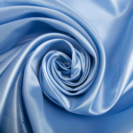 Тканина декоративна органзакрісталон 68 г/м2 блакитна, фото 1