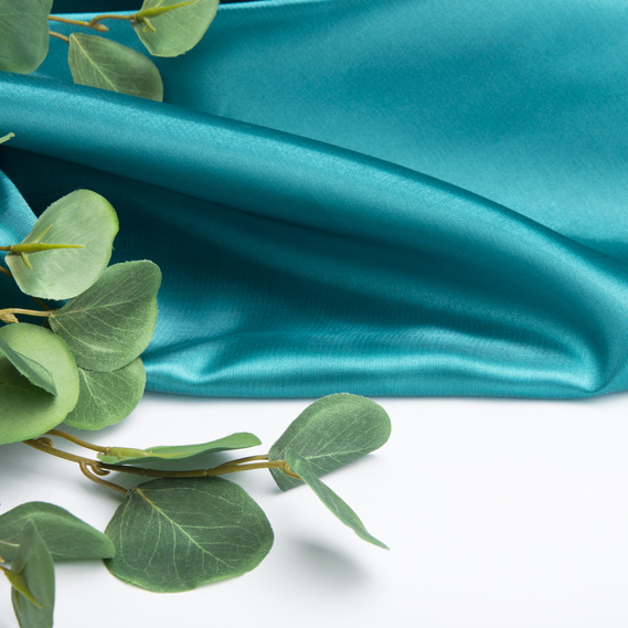 Ткань декоративная органза кристаллон 68 г/м2 т/бірюза, фото 3