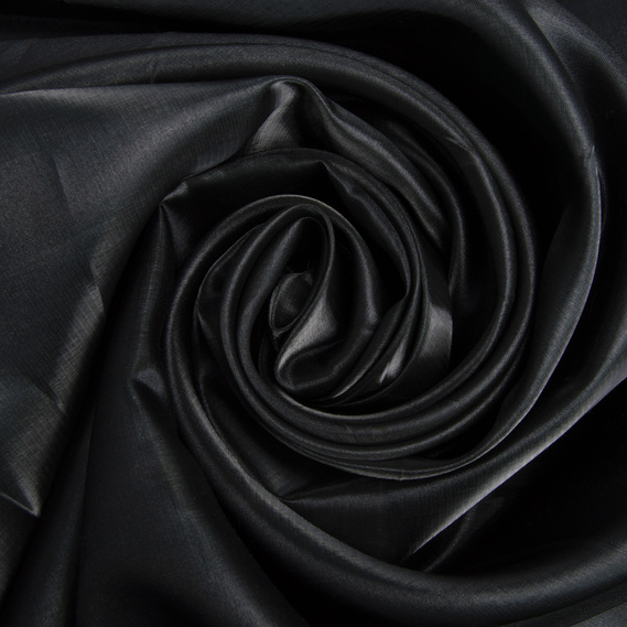 Ткань декоративная органза кристаллон 68 г/м2 чорна, фото 1